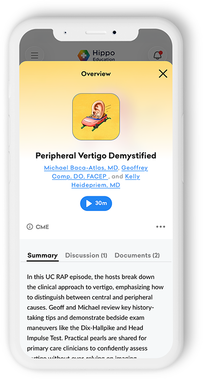 UC RAP Peripheral Vertigo