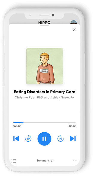 Phone playing the Primary Care RAP eating disorders in the primary care episode